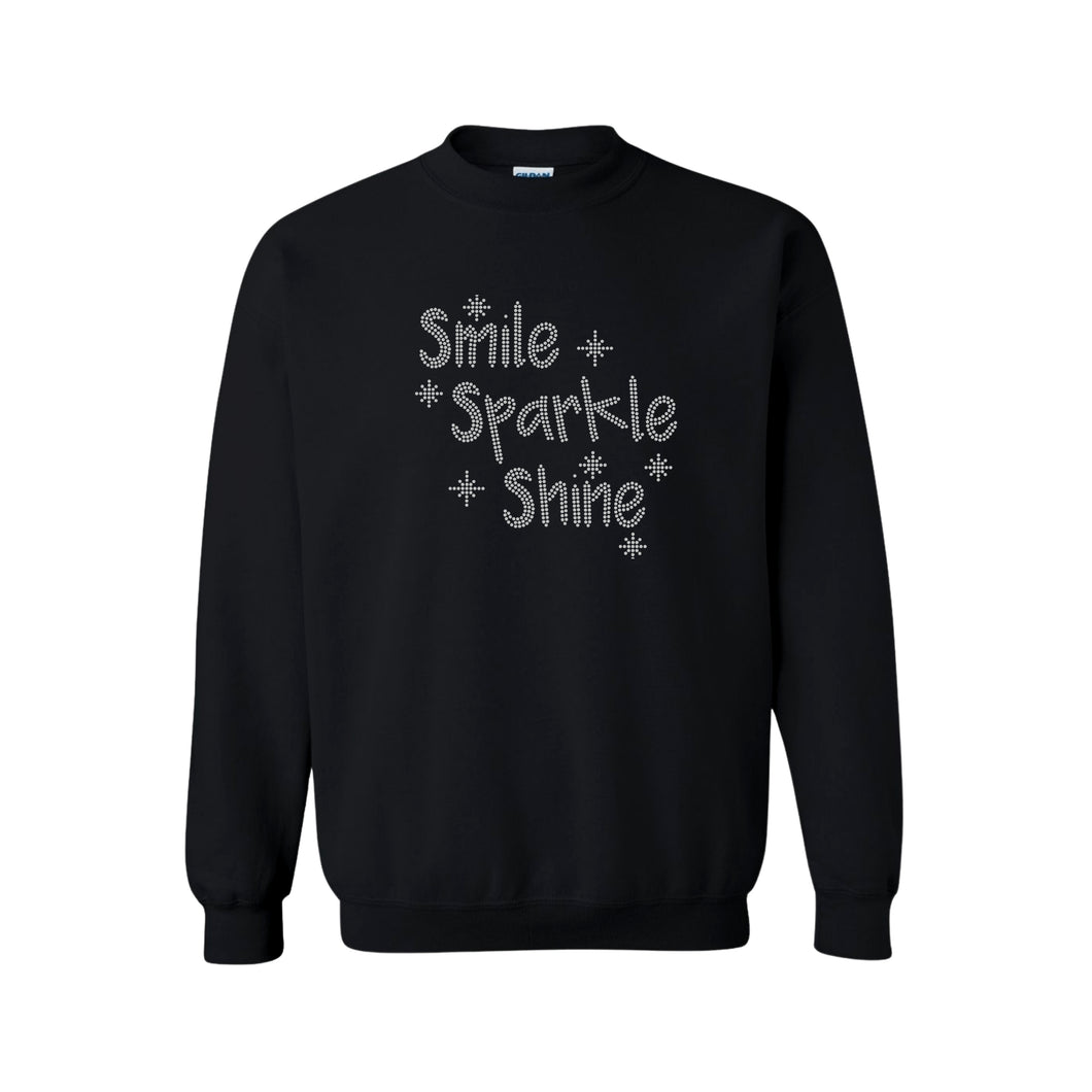 Smile Sparkle Shine Bling Sweatshirt