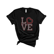 Load image into Gallery viewer, Red &quot;Love&quot; Bling T-Shirt
