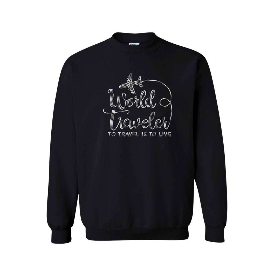 World Traveler Bling Sweatshirt